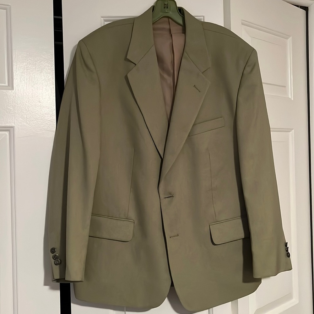 Haband executive division suit jacket. Green. 44S.